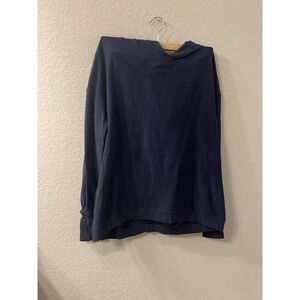 Women's Lululemon Extra Mile Hoodie In Heathered Blue/Black Size 12 Yoga Run